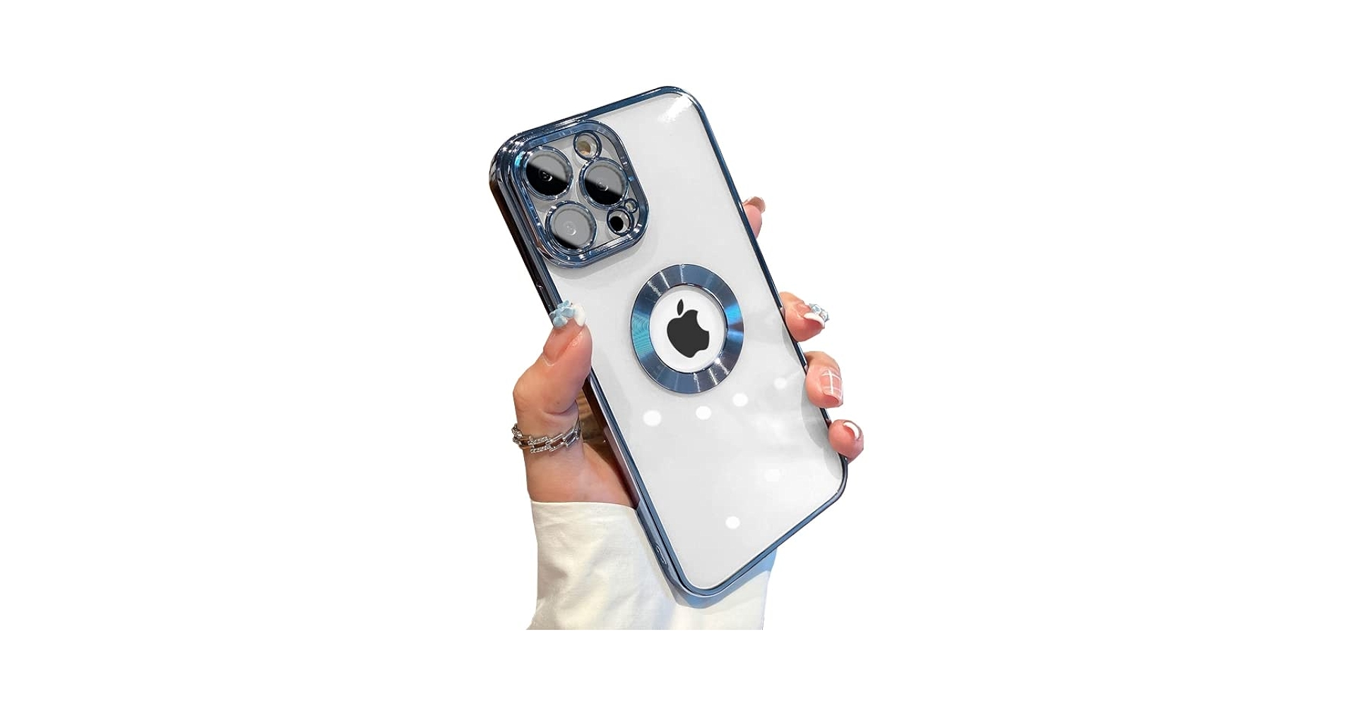 Amazon.co.jp: ZXDK ロゴビューケース iPhone 12 Pro Max用